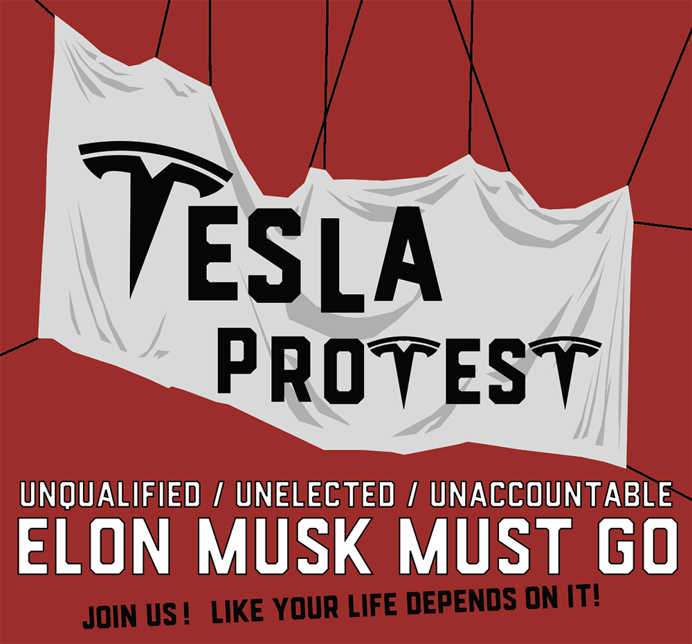 Tesla Protest