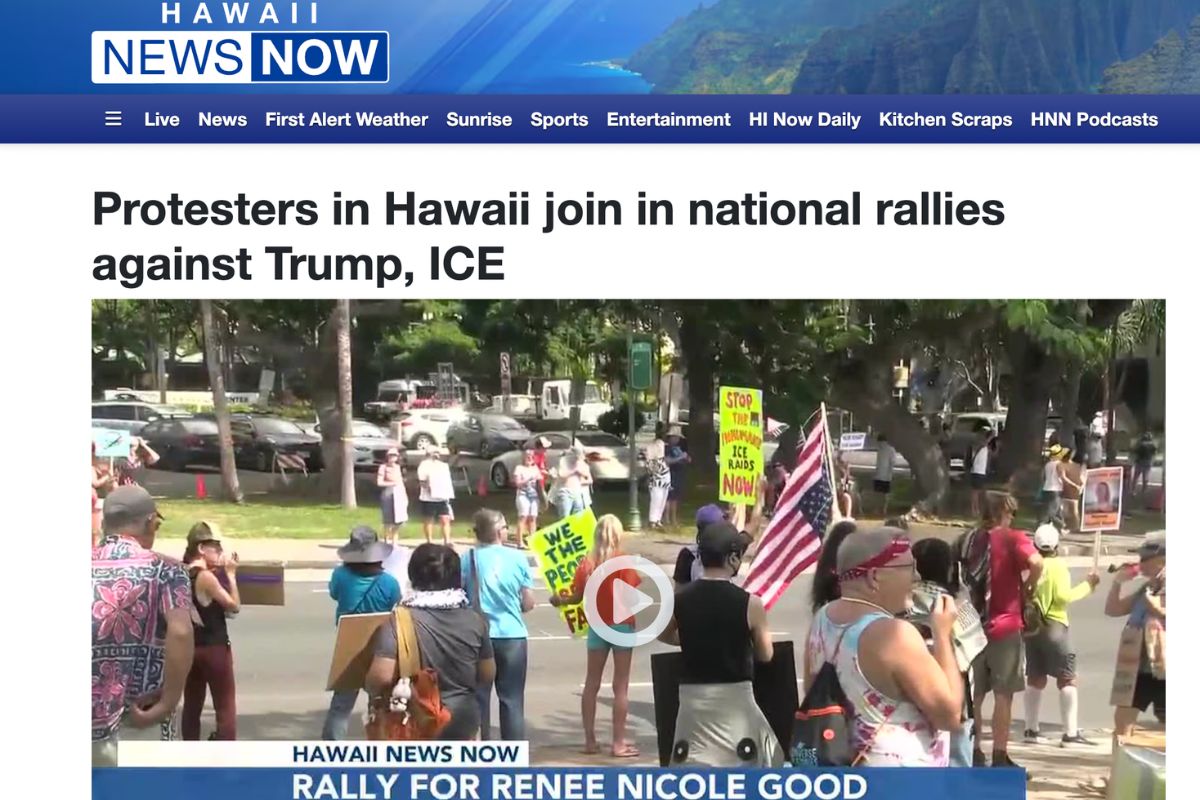 Hawaii News Now: Protesters in Hawaii join in national rallies against Trump, ICE