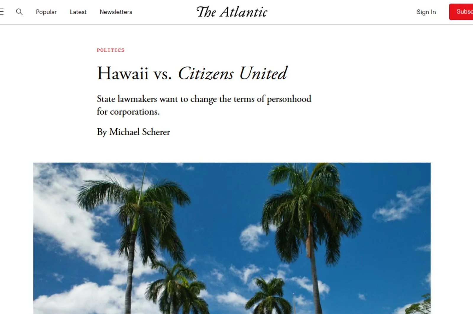 Hawaii vs. Citizens United Screenshot from Hawaii vs Citizens United