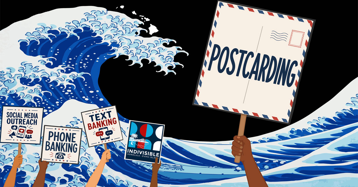 Postcard Party in Honolulu