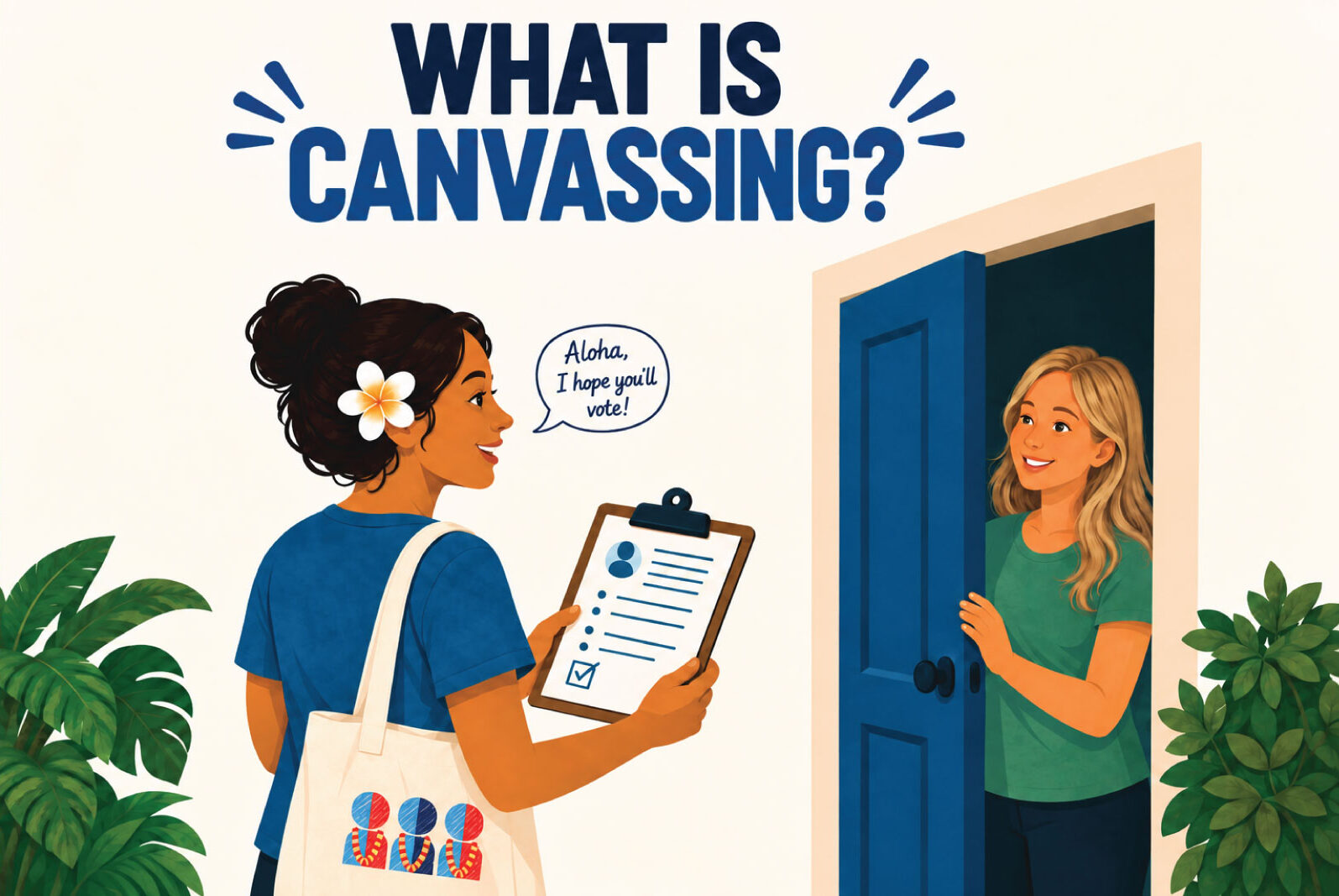 What is canvassing?