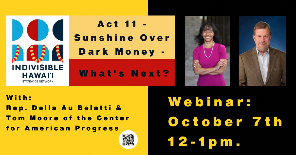 Act 11 – Sunshine over Dark Money – What’s Next?